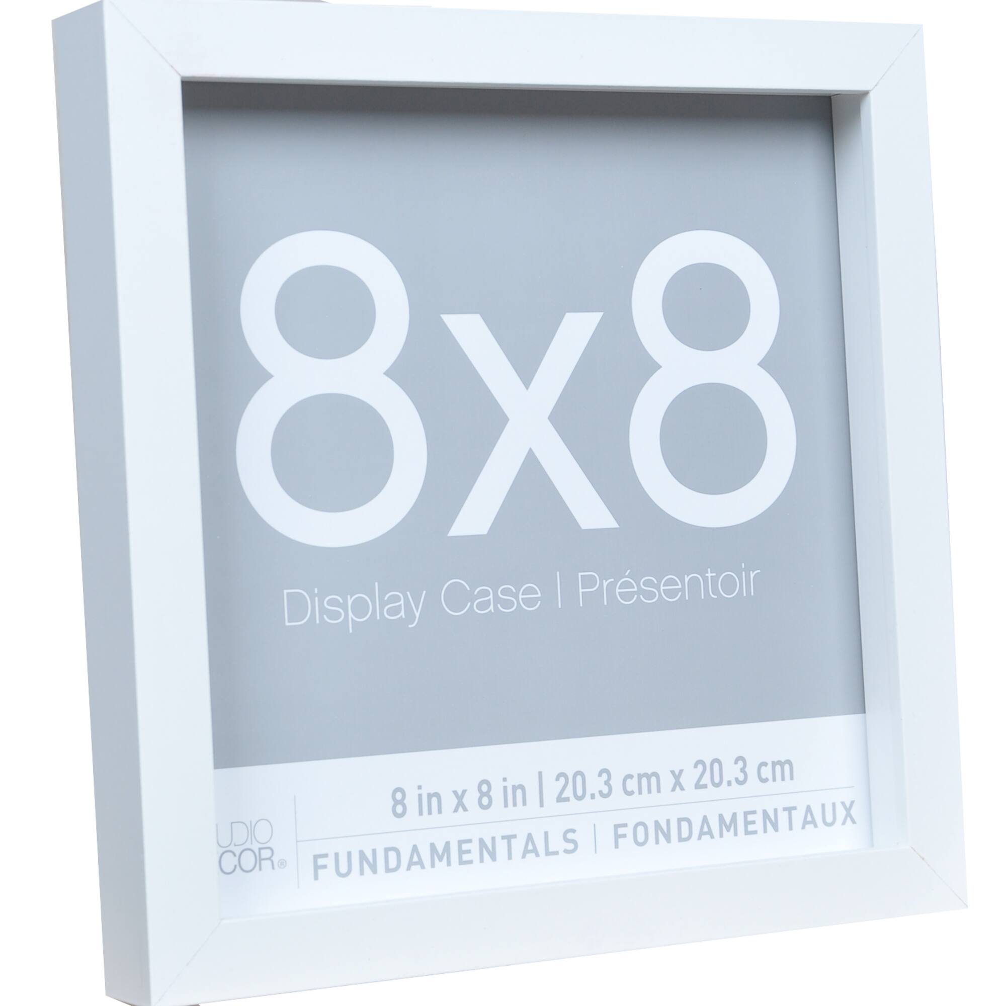 3 Pack Fundamentals 8" x 8" White Shadow Boxes by Studio Décor®